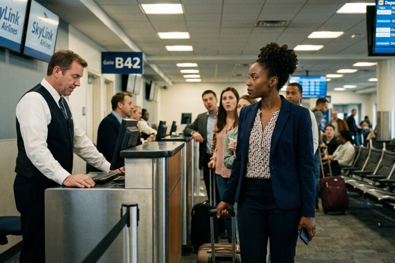 The Gate Agent Smiled At Every Passenger Until She Reached Me, The Only Black Woman In Line… She Didn’t Realize My $190 Million Decision Was About To Make That Gate Her Last Stop.