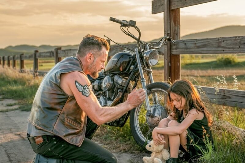 “Please Don’t Hurt Me, I Can’t Move…” The Girl Cried — The Biker’s Response Melted Hearts.