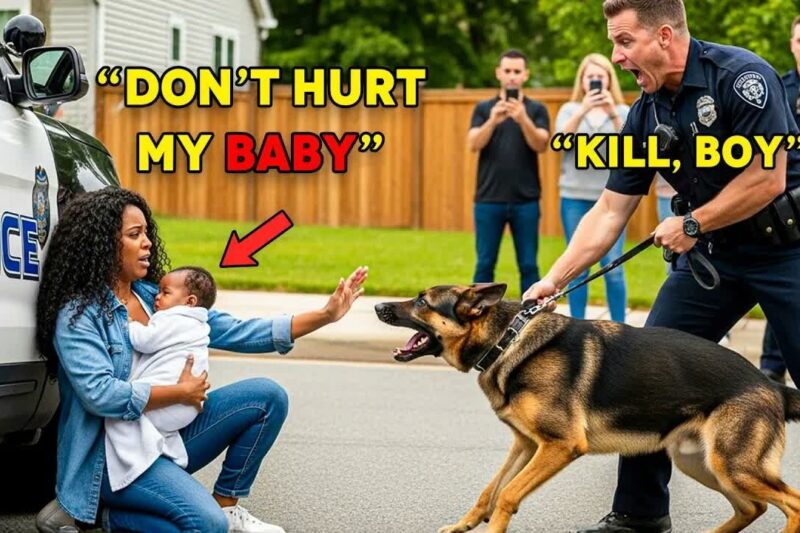 Cops Unleash K9 Dogs on Black Woman and Her Baby, 10 Minutes Later She Ruins Their Lives