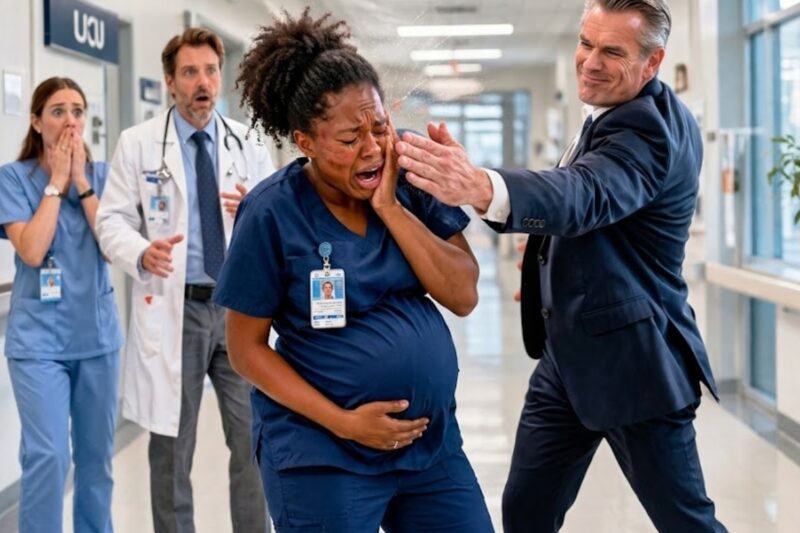 He Slapped a Pregnant Black Nurse in Public—Then Her Brother Arrived and Everything Changed