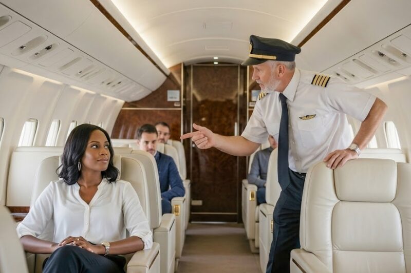 Pilot Orders Black Woman to Switch Seats — Unaware She’s the Billionaire Who Owns the Plane!