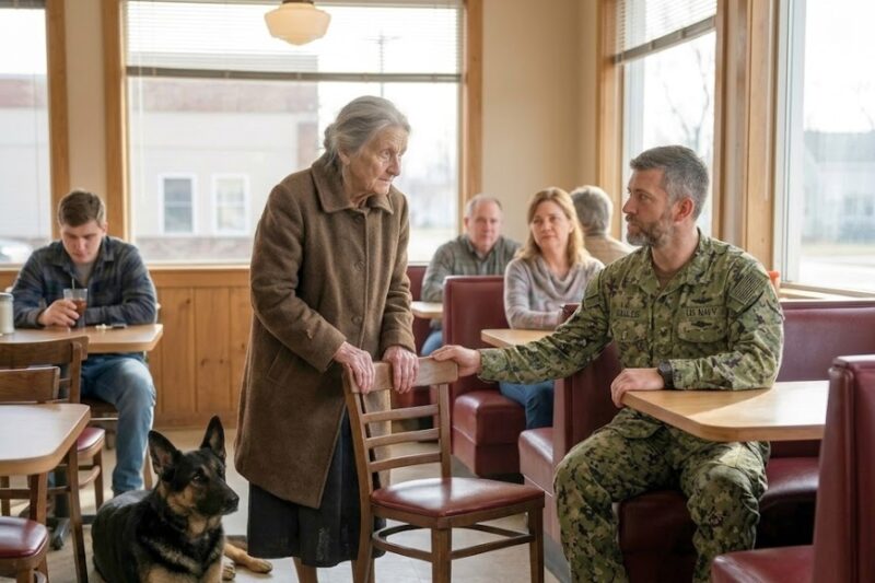 “Can I Sit With You?” a Frail 79-Year-Old Woman Asked a Navy SEAL—Then He Noticed Something Wrong