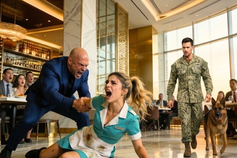 A Navy Seal And K9 Visits His Restaurant in Secret — Freezes When He Hears a Waitress Crying