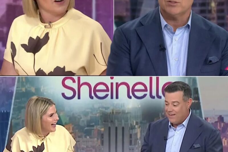 JENNA BUSH HAGER PUTS CARSON DALY ON THE SPOT LIVE ON TV