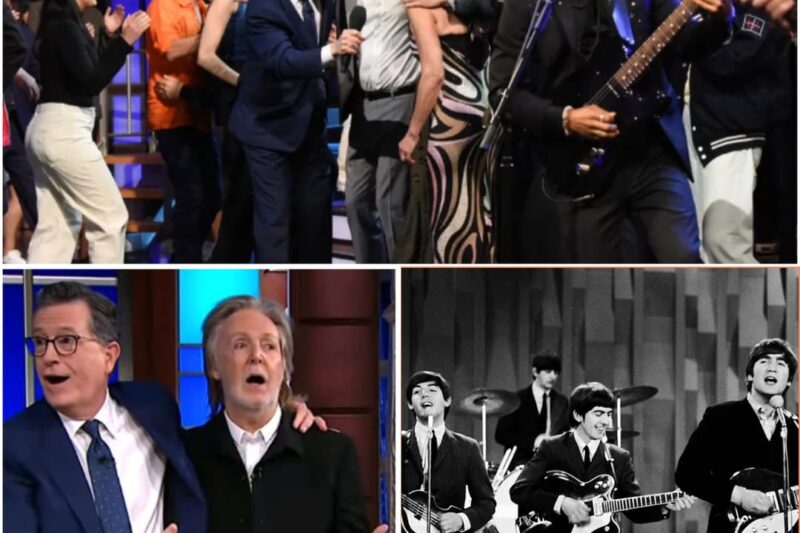 HISTORIC FAREWELL ON THE LATE SHOW — STEPHEN COLBERT WELCOMES PAUL MCCARTNEY 62 YEARS AFTER THE BEATLES’ LEGENDARY ED SULLIVAN THEATRE DEBUT