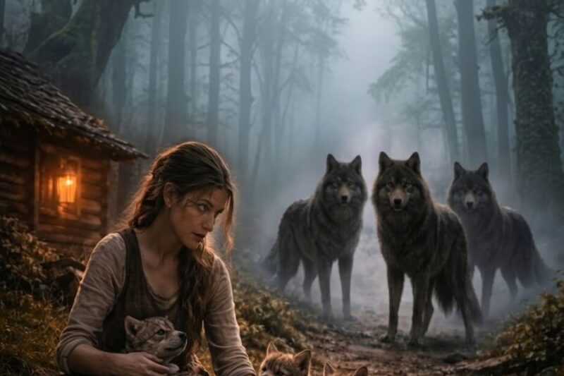 A Lonely Girl Raised Four Wolf Pups — When They Grew Up, the Unthinkable Happened 