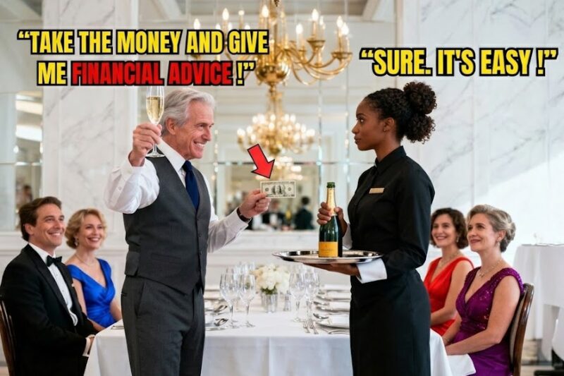 Arrogant Billionaire Asks Waitress for Financial Advice to Mock Her — What She Says Stuns Him