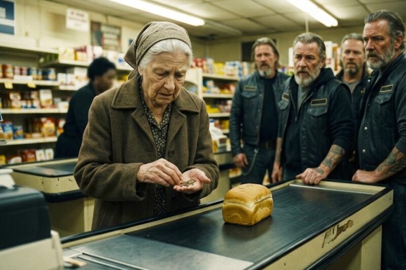 87-Year-Old Grandma Thought She Had Enough for Bread — What 200 Bikers Did Next Made Her Cry