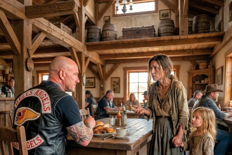 “Get Down, Now!” He Covered Her Without Thinking —Not Knowing Her Dad Was The Hells Angels