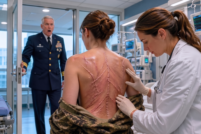 “Medic SEAL? Why Are You Here?” She Walked Into the Hospital for a Routine Medical Check, Expecting No One to Notice Her Quiet Past—Until a Decorated Admiral Saw the Special Scars on Her Body, Froze in Shock, and Realized the Rookie Nurse Standing Before Him Was Connected to a Classified Mission Everyone Thought Had Been Buried Forever, Forcing the Entire Room to Question Who She Really Was and Why the Navy Had Tried So Hard to Keep Her Story Hidden