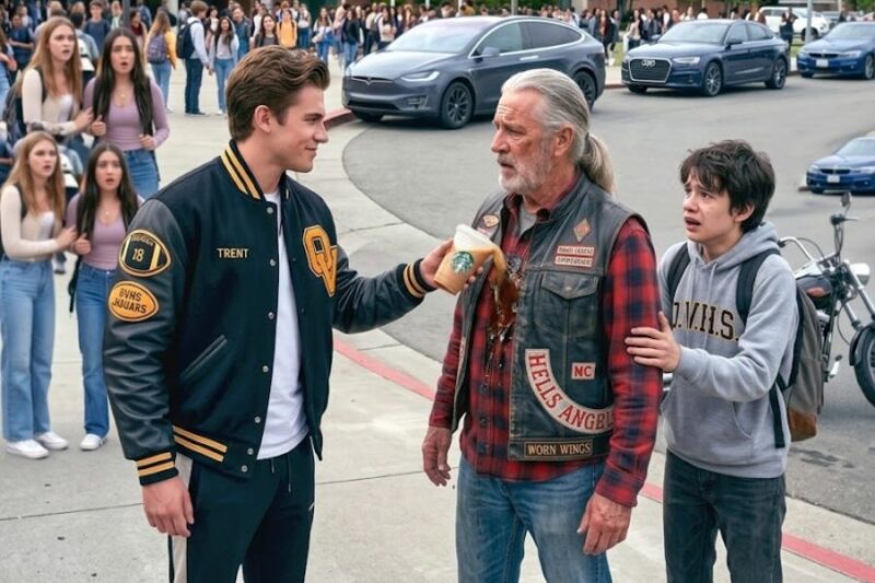 The Bully Laughed at the Biker’s Old Vest — Then 1,000 Hells Angels Revved Their Engines Outside His 