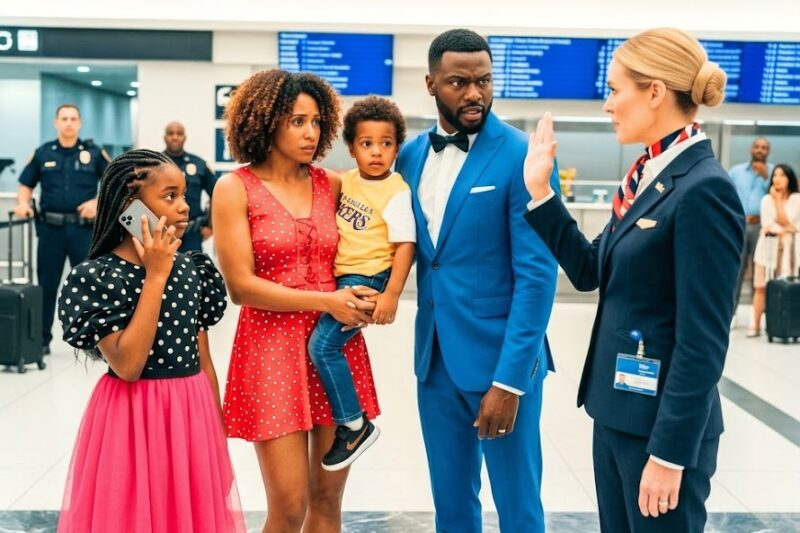 Black Family Stopped at Airport Gate for No Reason — One Call Changes Everything Instantly