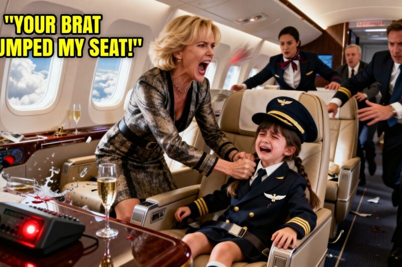 The Moment a “Karen” Realized the Girl She Attacked Is the Pilot’s Daughter.