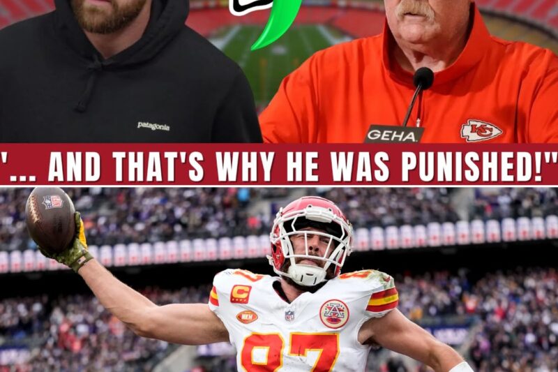 A Christmas Day Spectacle: Travis Kelce Receives Major Punishment Following Historic Record-Breaking Performance