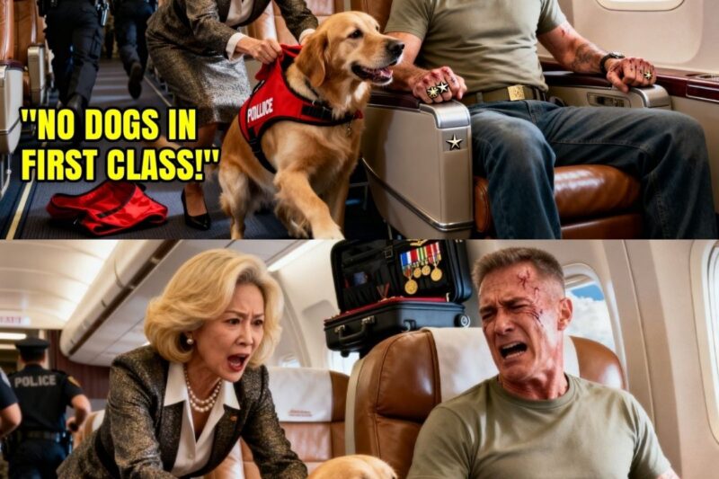 She Targeted a Veteran’s Service Dog on Flight 331—Until She Found Out Who He Really Was.