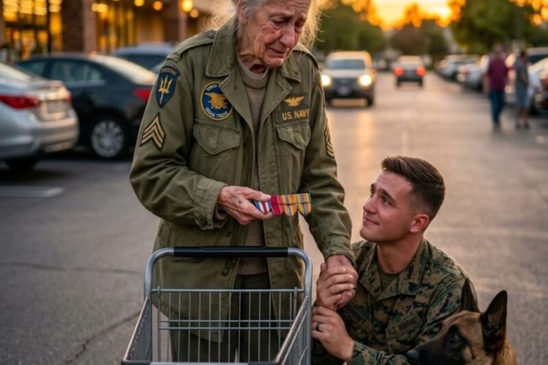 She Tried to Trade Her War Medals for Food—Then a Marine’s K9 Noticed Something That Changed Everything