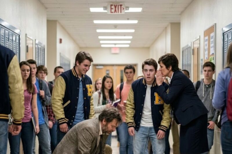 They Publicly Shamed The New Teacher, Knocked His Books To The Floor, And Called Him A Nobody… Then The principal whispered who he used to be, and the room went silent.