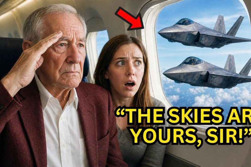 He Was Just the Old Man in Seat 16A — Until His Call Sign Made F-26 Pilots Saluted Him Mid-Flight