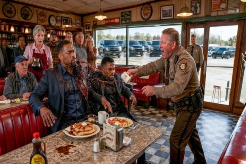 A Racist Cop Threw Two Black Men Out of a Diner—Then Six Black SUVs Pulled Up and Everyone Froze