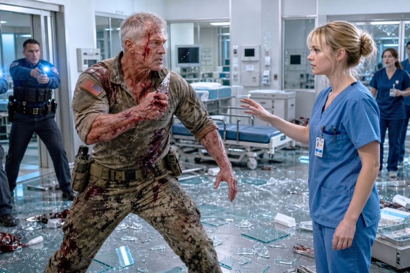 No doctor in the military hospital could calm the dying SEAL admiral, whose final hours had become a storm of alarms, locked doors, and unanswered questions — until a quiet new nurse stepped into the room, leaned close enough for only him to hear, and whispered a forgotten call sign from a mission buried decades ago, causing the admiral’s eyes to open in shock as everyone realized this young woman was not just a nurse, and the secret connecting them might be the key to a truth powerful men had spent years trying to keep hidden.