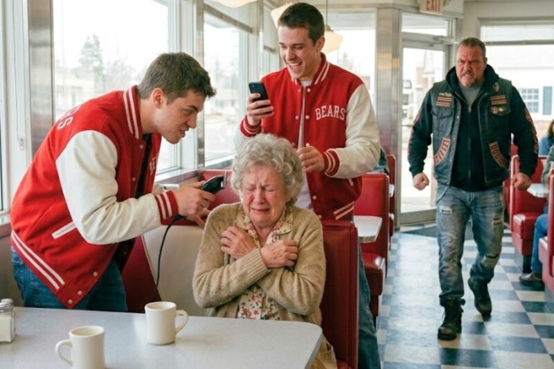 Bullies Cut Poor Old Lady’s Hair—Then Hells Angels Walked In And Made Them All Cry 