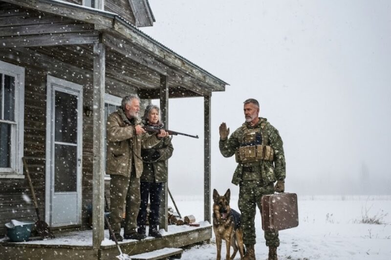 He returned to his old house — An old man first pointed a gun at him.