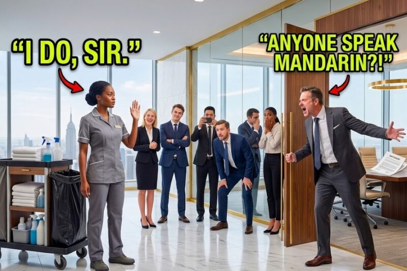 Manager Screamed “Anyone Speak Mandarin?!” — Black Maid Raised Hand, Shocked Entire Office