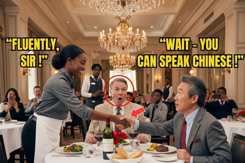 “Try Saying That!”—The Billionaire Mocked Her Accent, Then the Black Waitress Spoke Perfect Chinese