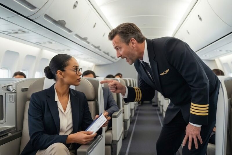 Pilot Refuses to Accept Black Woman’s Ticket — Moments Later, He Loses His License…