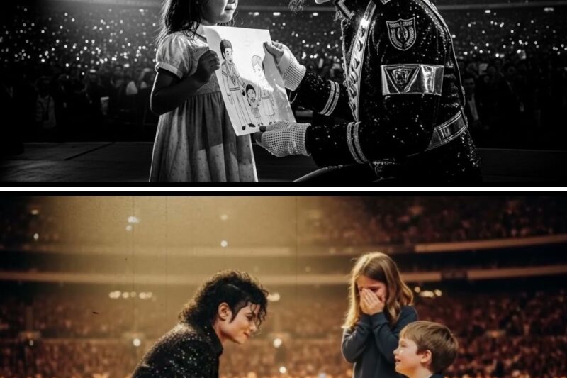 Shy Girl Handed Michael Jackson a Drawing — He STOPPED 80,000 Person Concert For Her