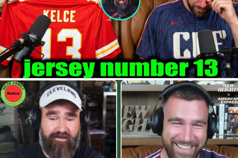 Travis Kelce Left Visibly Moved to Tears on New Heights After Revealing Deeply Emotional Legacy Shift to Honor Fiancée Taylor Swift’s Signature Number 13