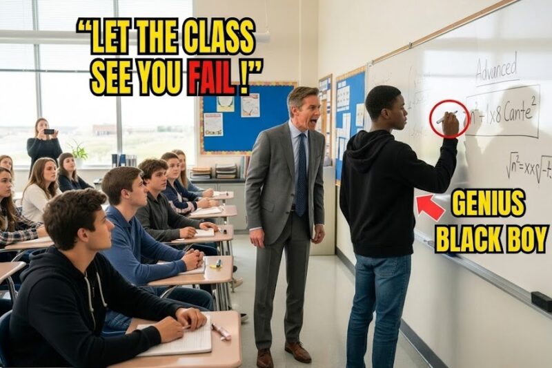 Teacher Mocks: “Even My Ph.D. Student Can’t Solve It” — Didn’t Know The Black Kid Was a Math Prodigy