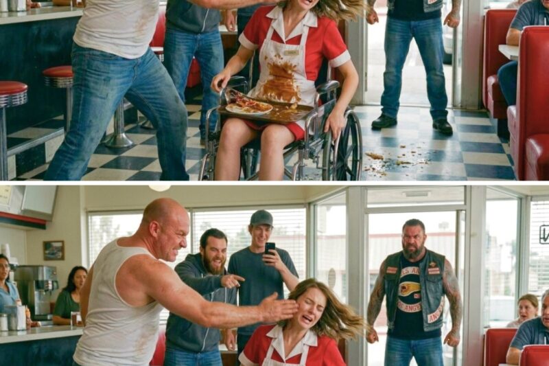 Bullies Slapped Disabled Waitress In Diner—Then Hells Angels Customers Walked In. 
