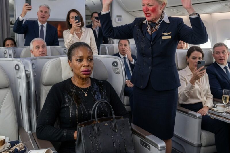 The flight attendant threw scalding coffee on my shirt and loudly told me to “know my place.”