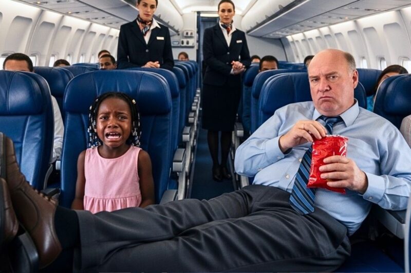 White Passenger Steals Black Billionaire Girl’s Seat — Seconds Later, Flight Grounded