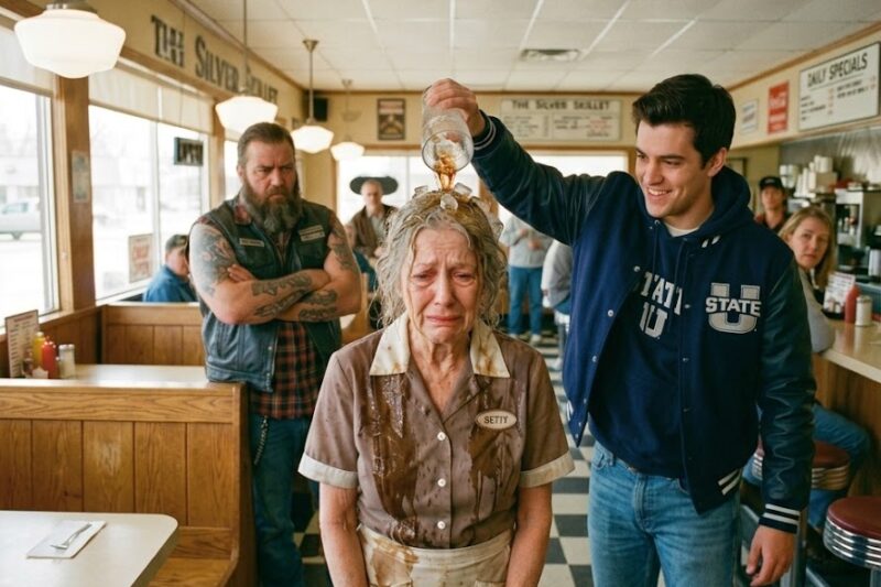A Rich Boy Humiliated a Poor Old Waitress in Public — Then a Hells Angel Reacted!