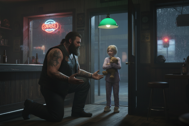 She ran into a biker bar at midnight with a black eye… But the “cop” hunting her was the one the bikers had been quietly building a case against.