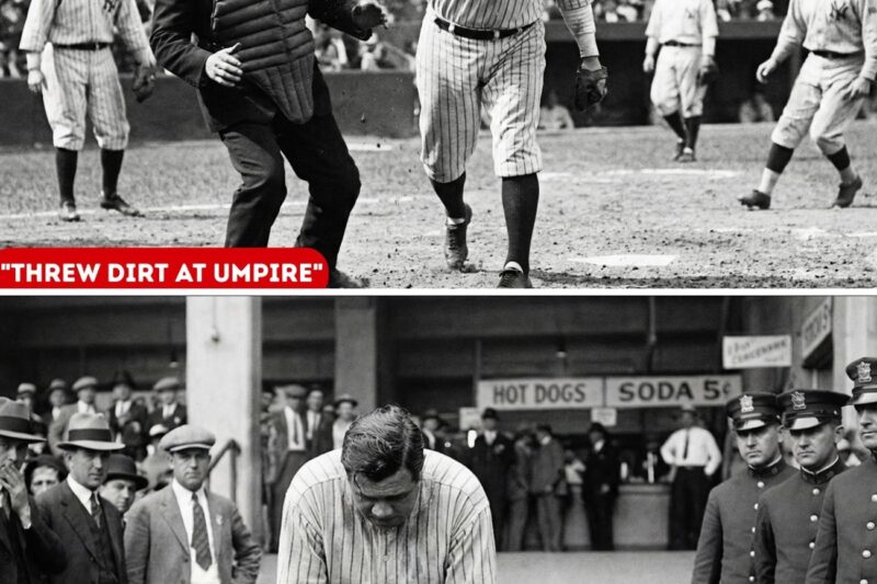 “Ruth’s Double Meltdown: Dirt At Umpire, Then Chased Fan Into Stands — The Ending…”