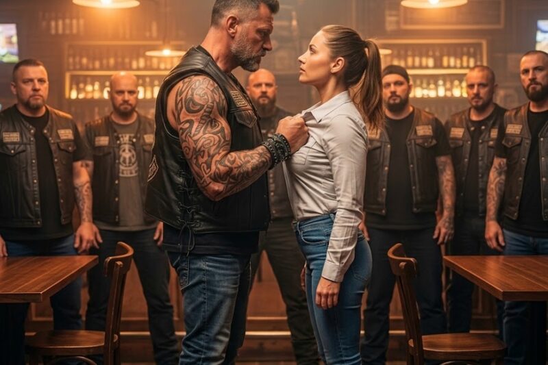 Biker Ripped The Waitress’s Shirt — What He Saw Left The Whole Bar Silent
