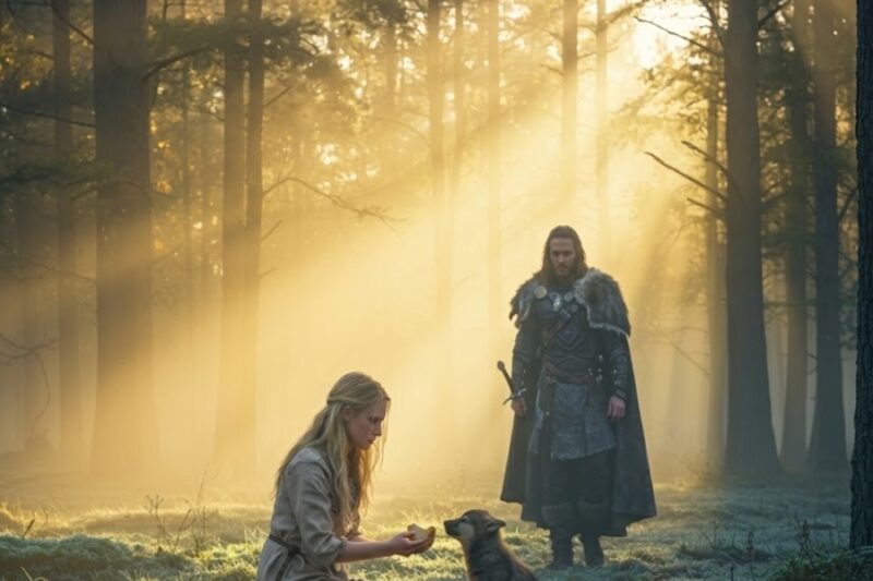 What the Dawn Light Revealed: The Moment the Alpha King Marked a Starving Stranger.