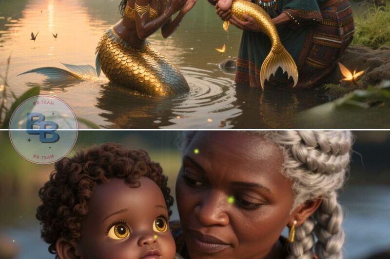 The dying mermaid begged the old woman to save her child..7 days later the incident happened