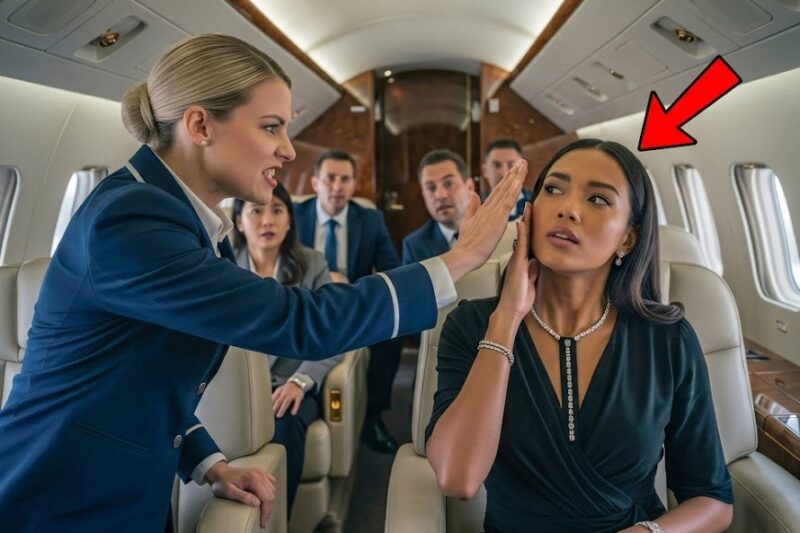 Flight Attendant Slaps Black Woman — Unaware She’s the Billionaire That Owns the Plane