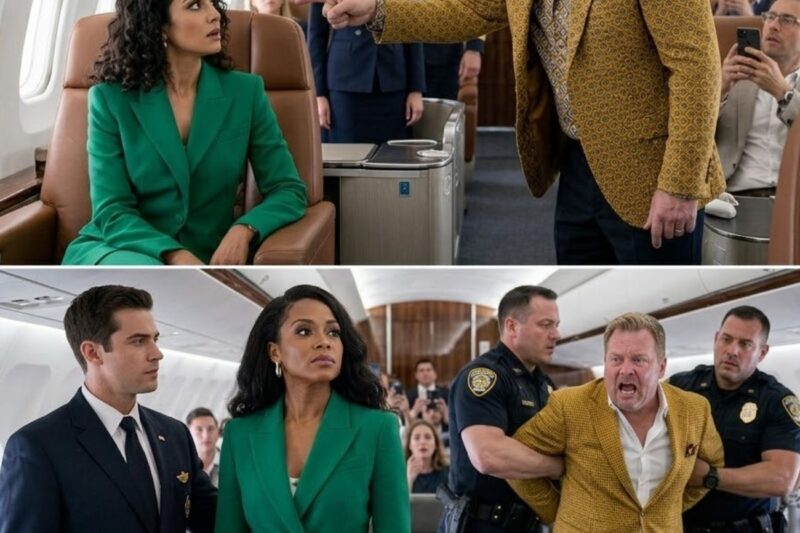 He Mocked Me to My Face, Claiming I Didn’t Belong in First Class—Then Tried to Humiliate Me by Ordering Me Out—But When the Captain Stepped in and Treated Me With Utmost Deference, the Atmosphere Froze… And Within a Week, the Bully Who Tried to Shame Me Witnessed His Whole Life’s Work Crumble Beyond Repair