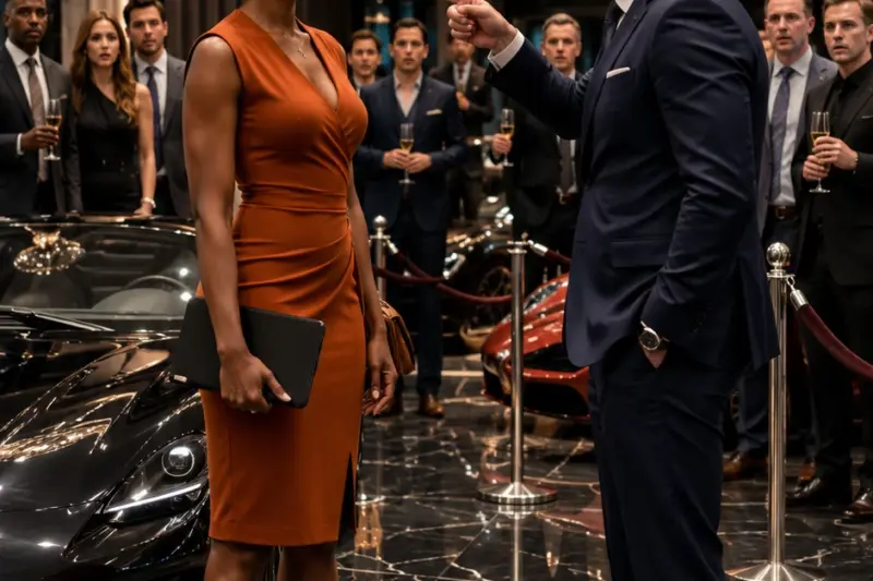She Allowed Them to Mock Her Until the Reality Ruined Them. The Tycoon They Belittled Had No Intention of Purchasing a Vehicle