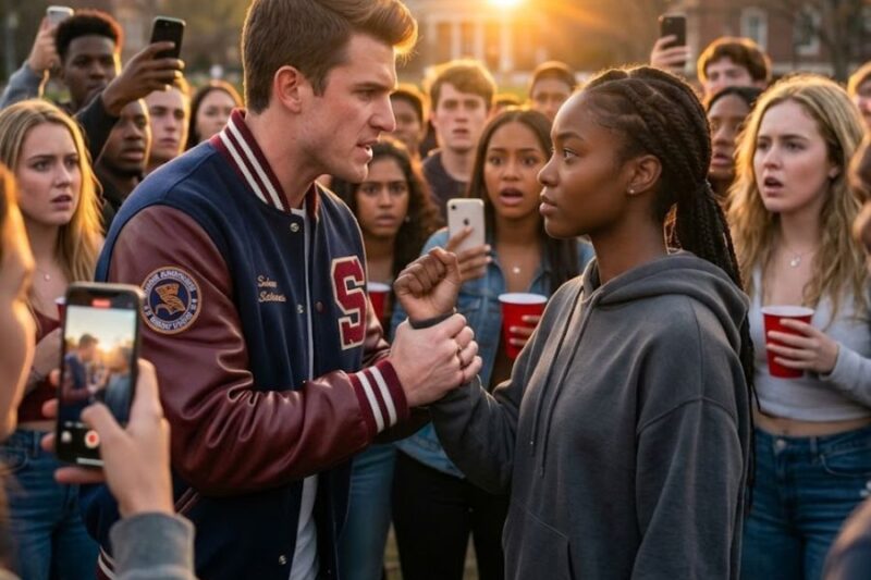 Frat Leader Grabbed a Black Student’s Arm—Then Realized Who Was Standing Behind Her. 