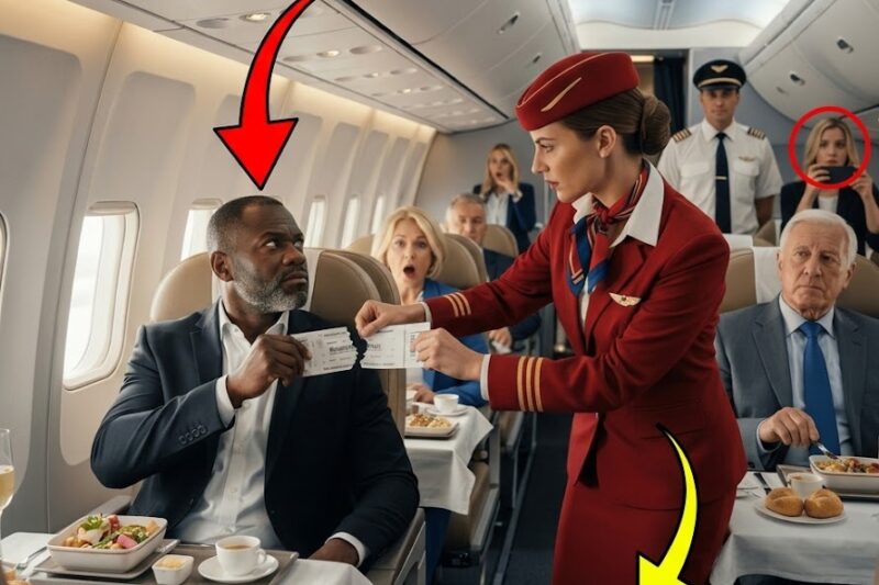 Flight Attendant Tears a Billionaire’s Ticket — But His Next Move Leaves the Entire Plane Speechless