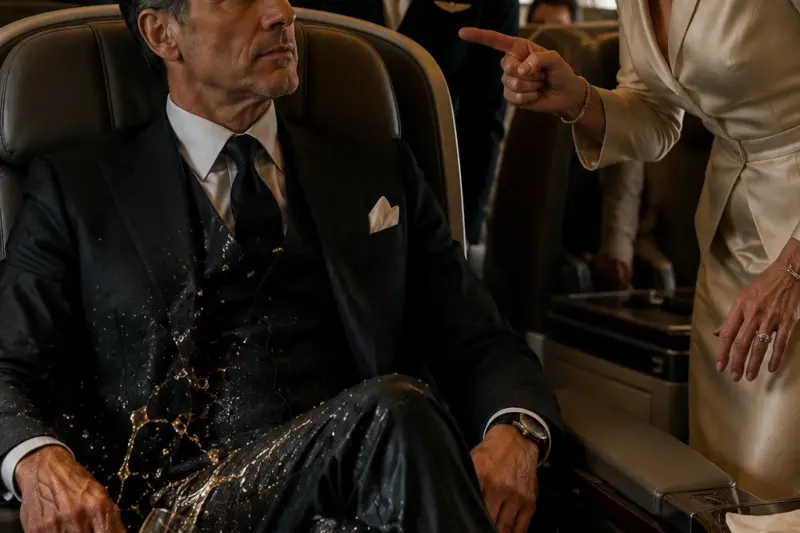 The Champagne Clash In Seat 1A. The Man She Desperately Tried To Evict Actually Owned The Entire Airline.