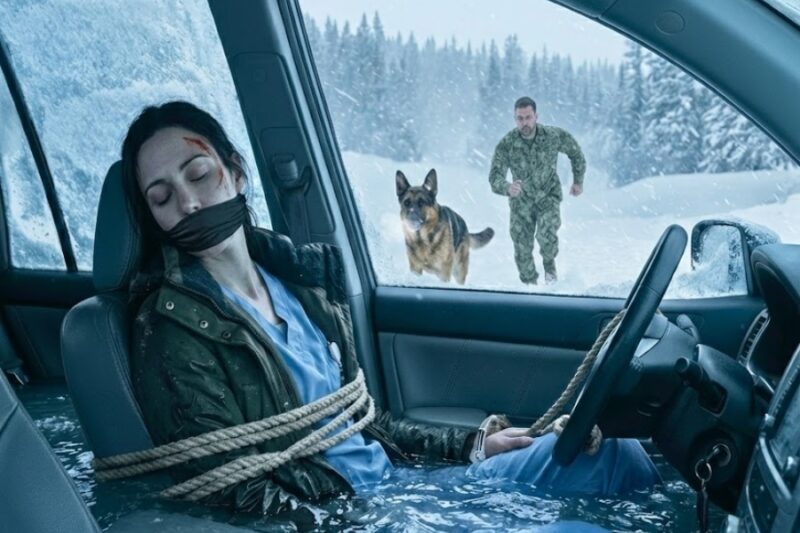 A Nurse Was Left to Freeze Inside a Wrecked Car—Until a Navy SEAL and His K9 Found Her 