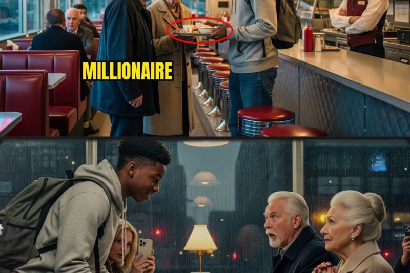 Black Boy Sacrificed His Meal for an Old Couple’s — Next Day, a Millionaire Knocked on His Door