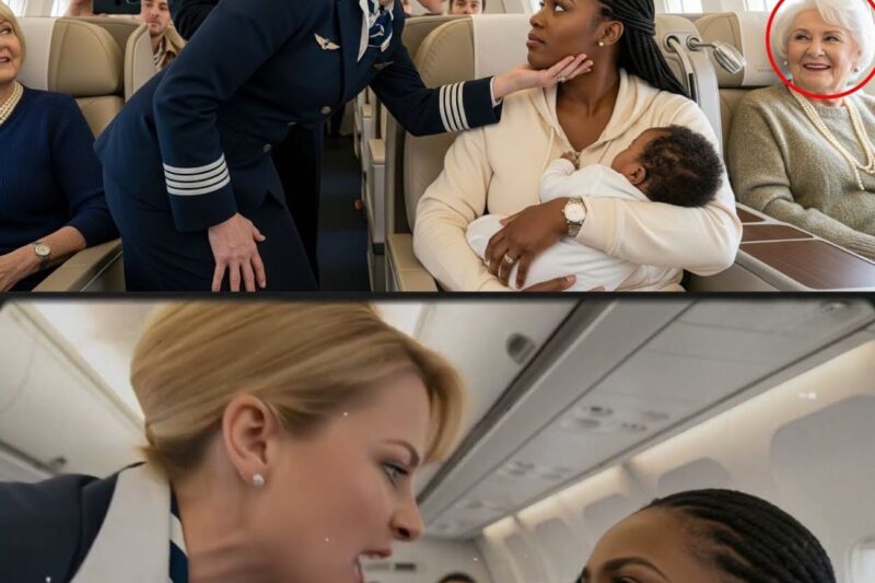 Flight Attendant Slapped Black Mom holding Baby — Didn’t Know Her Husband Owned the Airline! 